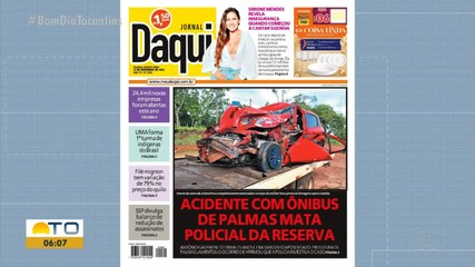 Jornal Daqui destaca morte de policial da reserva em acidente