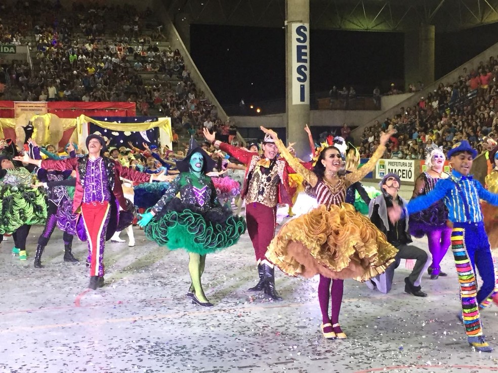 Amor Junino levou o mundo da fantasia para arena de apresentações (Foto: George Arroxelas / G1)