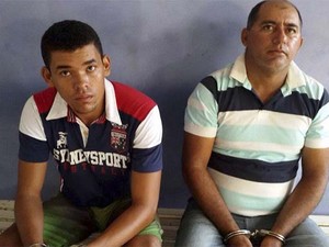 Joel Maurício dos Santos, 21, e Djalma Alves dos Santos, 39, foram presos em operação (Foto: Ascom/PC)