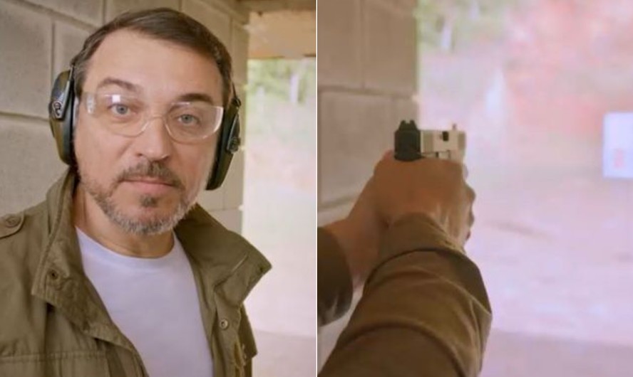 Carlos Moisés vai aparecer atirando com pistola na televisão