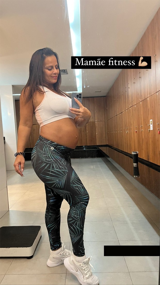 Viviane Araújo está na reta final da gravidez (Foto: Reprodução / Instagram)