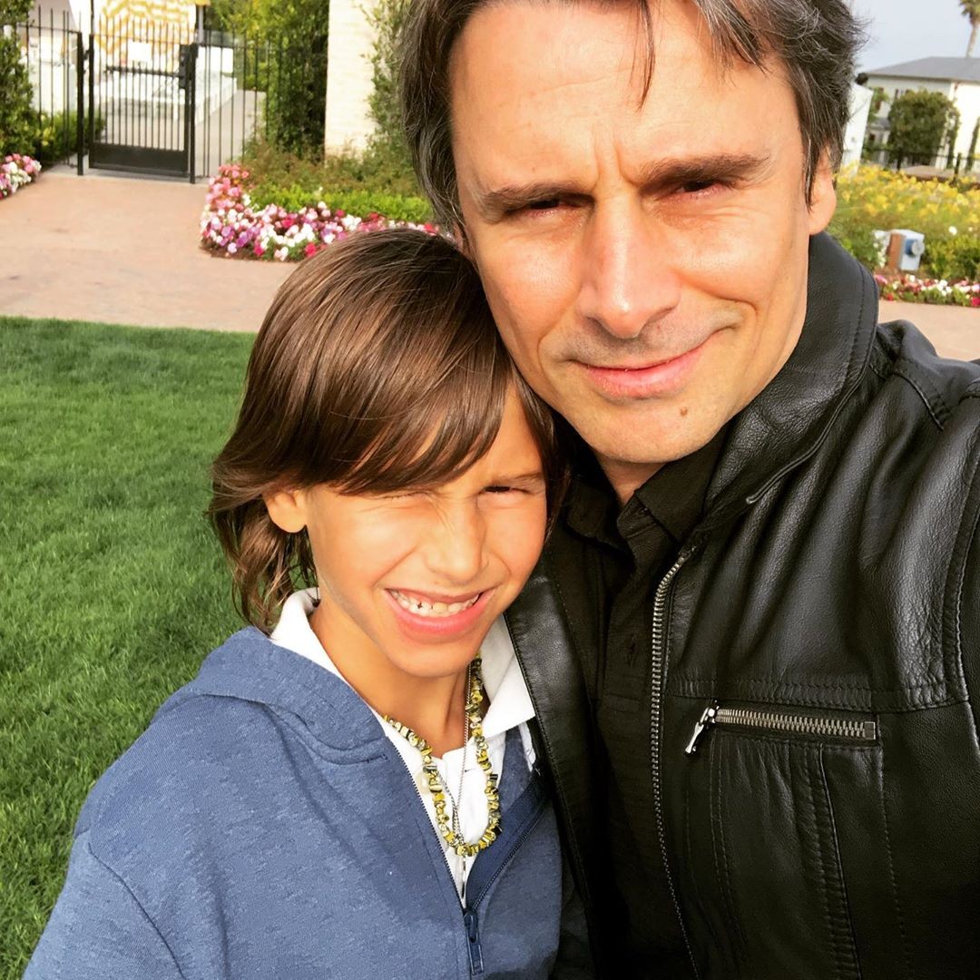 Murilo com o filho na Califórnia (Foto: Reprodução Instagram)