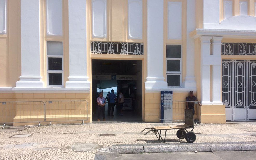 Terminal Náutico da Bahia, no bairro do Comércio, em Salvador (Foto: Rafael Teles/G1)