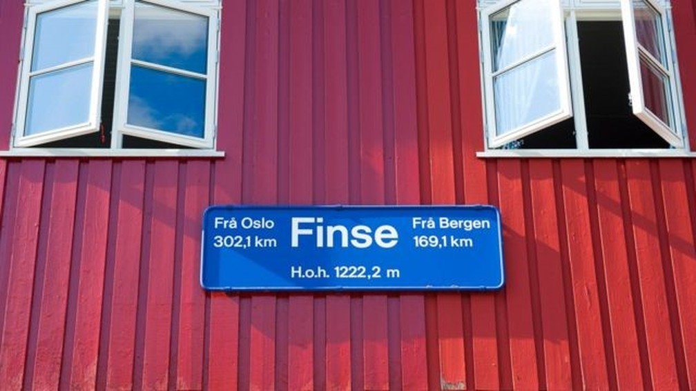 A estação de Finse é a mais alta da linha, a 1.222 metros acima do nível do mar — Foto: GETTY IMAGES