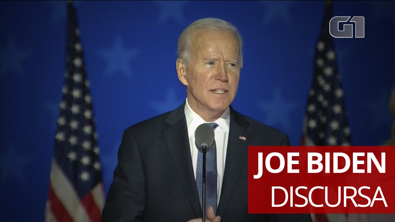 Joe Biden faz discurso otimista durante apuração dos votos