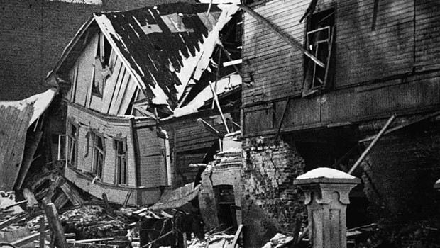 Durante a chamada Guerra de Inverno (1939-1940), diversas cidades finlandesas sofreram bombardeios das forças soviéticas (Foto: GETTY IMAGES via BBC)