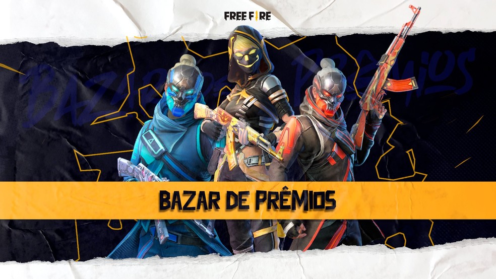 Bazar de Prêmios ficará disponível até o dia 9 de maio no Free Fire — Foto: Divulgação/Garena