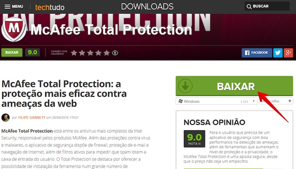 Como baixar e instalar o antivírus McAfee grátis | Downloads ...