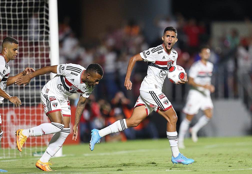 Rodrigo Nestor é o jogador com mais minutos em campo pelo São Paulo em 2022 — Foto: Paulo Pinto / saopaulofc.net