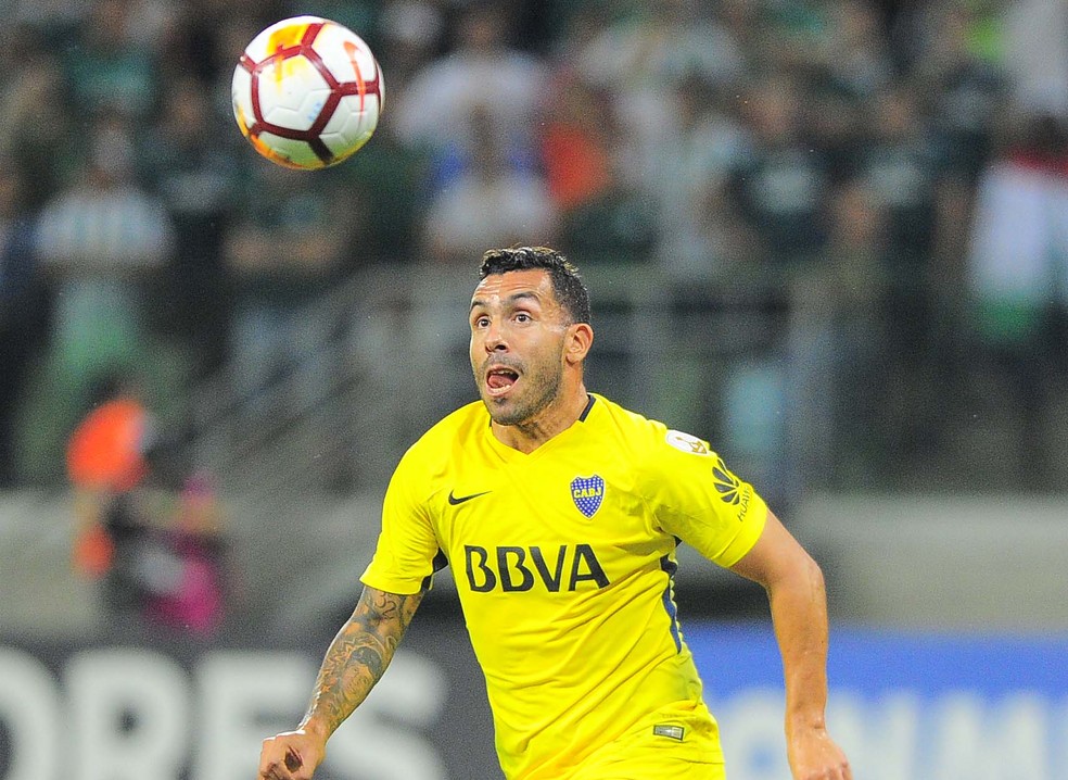Tevez enfrentou o Palmeiras duas vezes na fase de grupos da Libertadores (Foto: Marcos Ribolli)