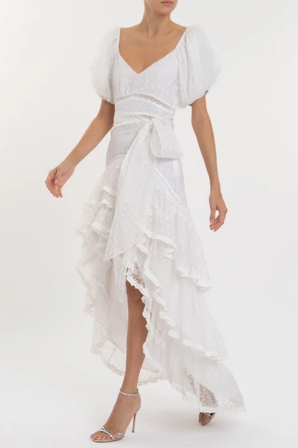 Como comprar um vestido de noiva online: Vestido Cayden Branco, Love Shack Fancy (Foto: Divulgação/ Danielle Frankel)