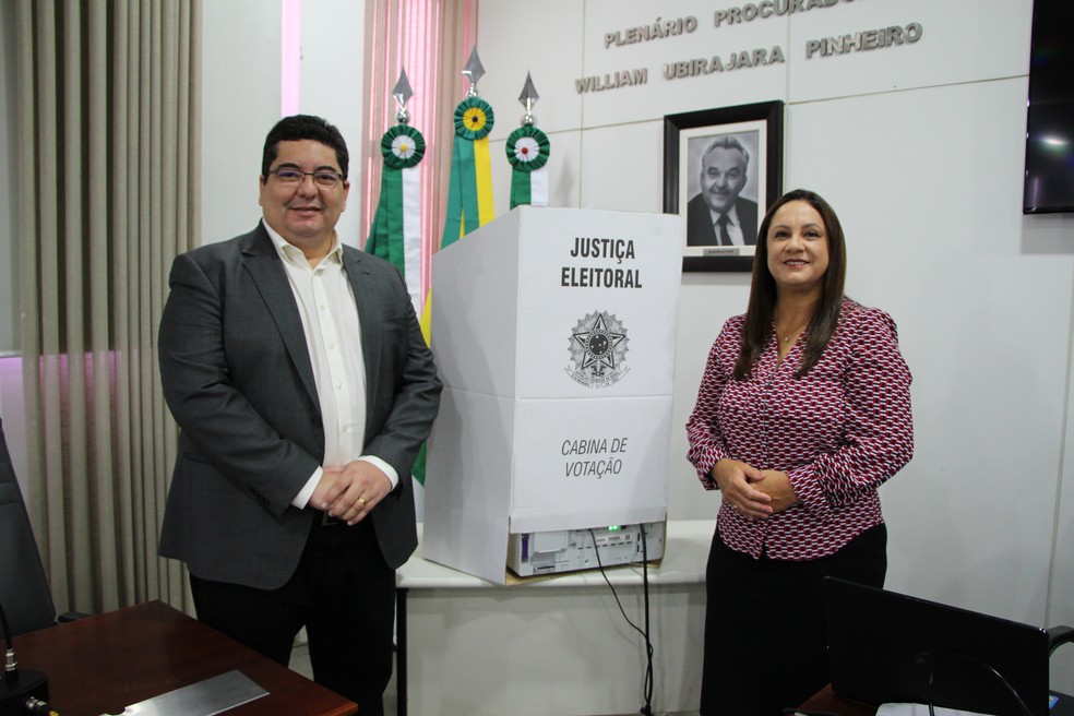 Eudo Leite e Iadya Gama compõem a lista dúplice que será entregue à governadora Fátima Bezerra — Foto: Divulgação/MPRN