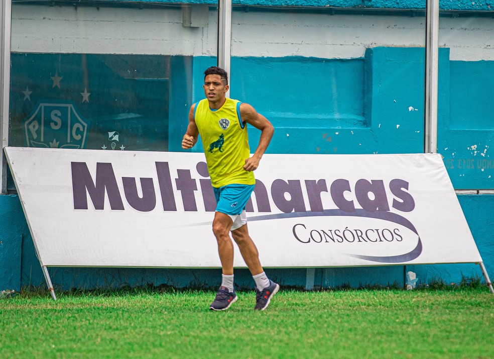 Marlon segue realizando tratamento de uma lesão — Foto: Jorge Luís Totti/Ascom Paysandu