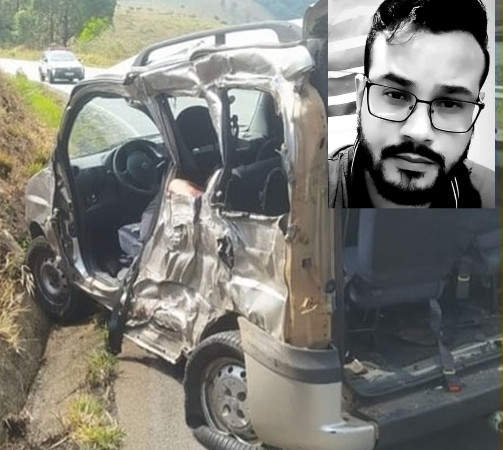 Professor morre em acidente entre caminhão e carro com colegas de trabalho e estudantes em MG