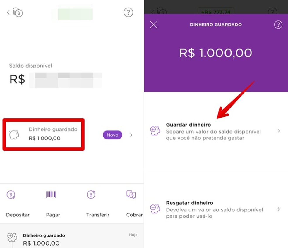 como guardar dinheiro na nuconta no no app nubank bancos digitais techtudo