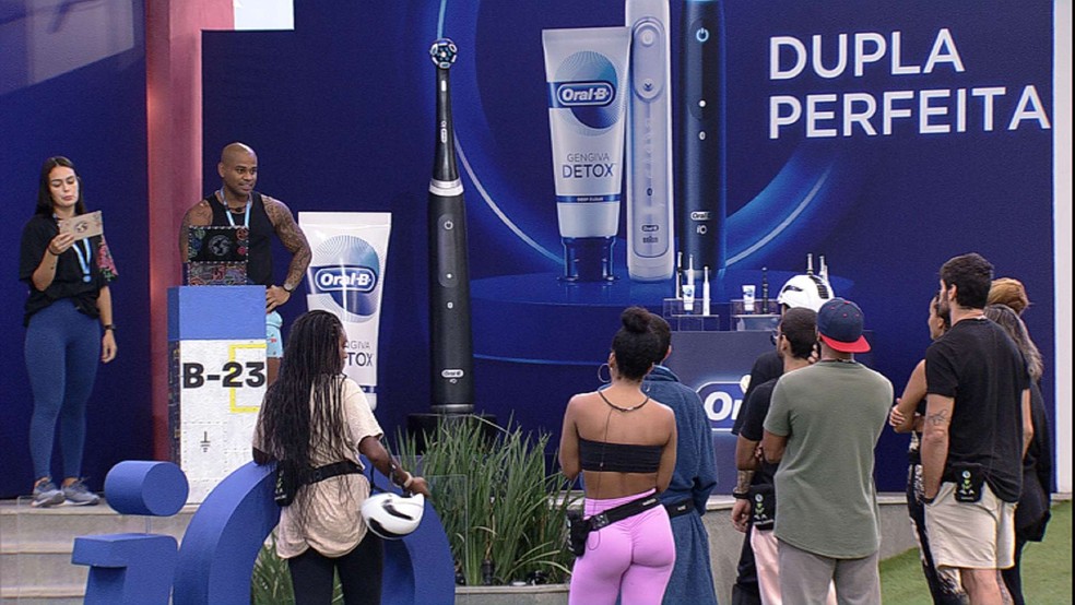 Larissa e Cezar s&atilde;o os novos Anjos do BBB 23 &mdash; Foto: Globo