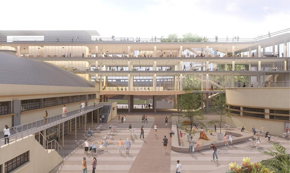 Foto do projeto do Pacaembu após a concessão para iniciativa privada — Foto: Reprodução/Prefeitura SP