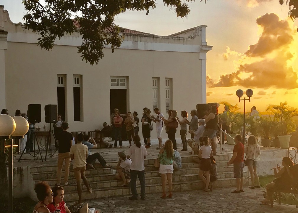 Projeto Pôr do Sol no Hotel Globo acontece no Centro Histórico de João Pessoa (Foto: Gilberto Firmino/Secom-JP/Arquivo)