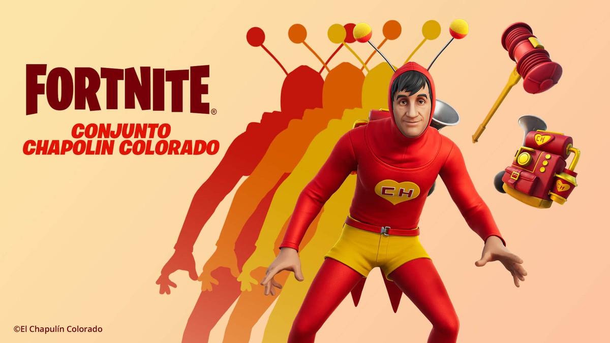 Fortnite lança skin de Chapolin Colorado para celebrar 51 anos do herói