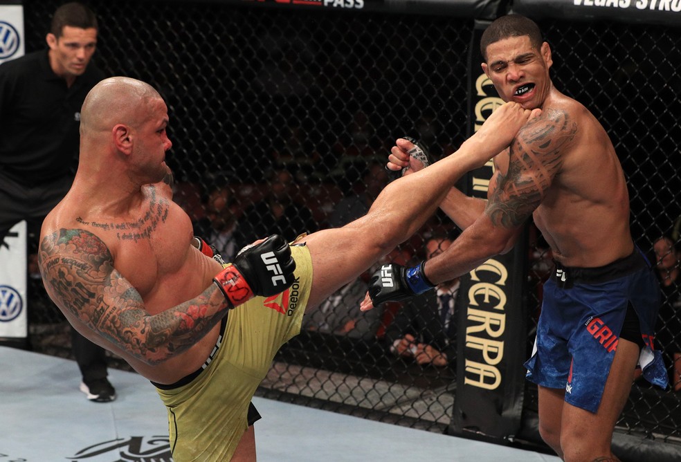 Thiago Pitbull levou a melhor contra Max Griffin â?? Foto: Getty Images