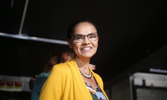 A ex-ministra do Meio Ambiente Marina Silva em agenda de campanha em São Paulo, nas eleições presidenciais de 2018