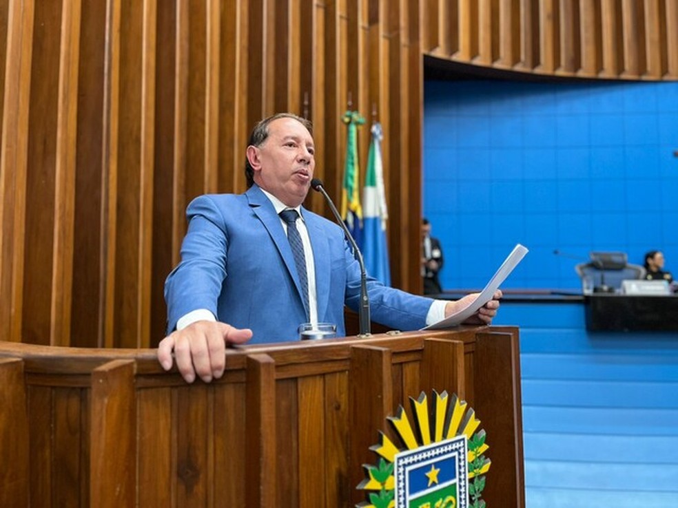 Gerson Claro (PP) eleito presidente da Assembleia Legislativa de MS  — Foto: Wagner Guimarães