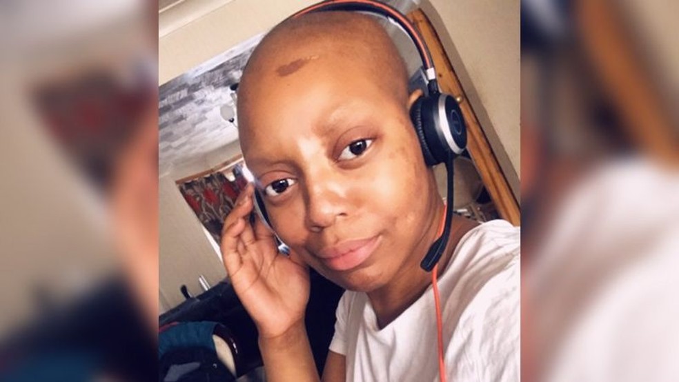 Lucy fez quimioterapia depois de ter sido diagnosticada com câncer de mama — Foto: Lucy Lepe (via BBC)