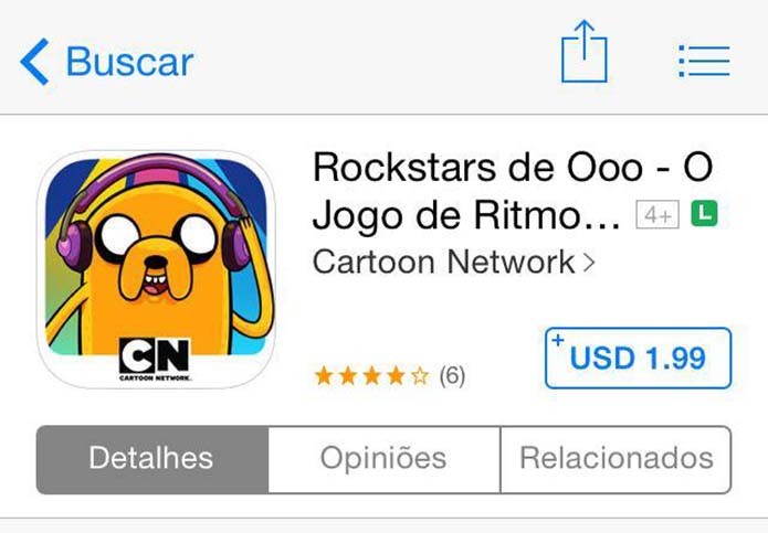 Busque Rockstars de Ooo na App Store (Foto: Reprodução/Murilo Molina)