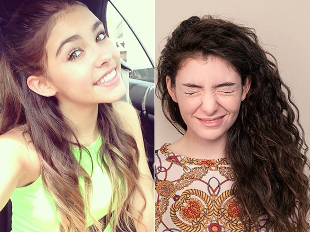 As cantoras Madison Beer, de 14 anos, e Lorde, de 16 (Foto: Divulgação)