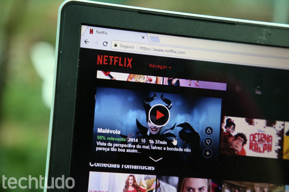 Plano Padrão da Netflix oferece conteúdos em formato HD — Foto: Carolina Ochsendorf/TechTudo