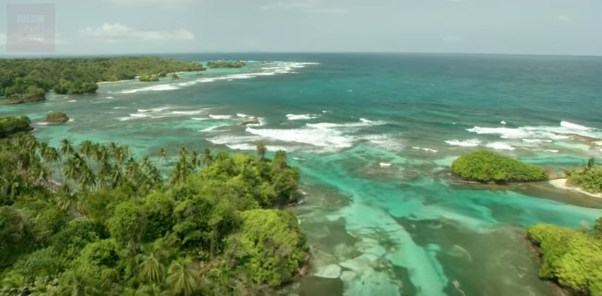 Captura do vídeo da BBC sobre ilhas (Foto: Reprodução/ Youtube)