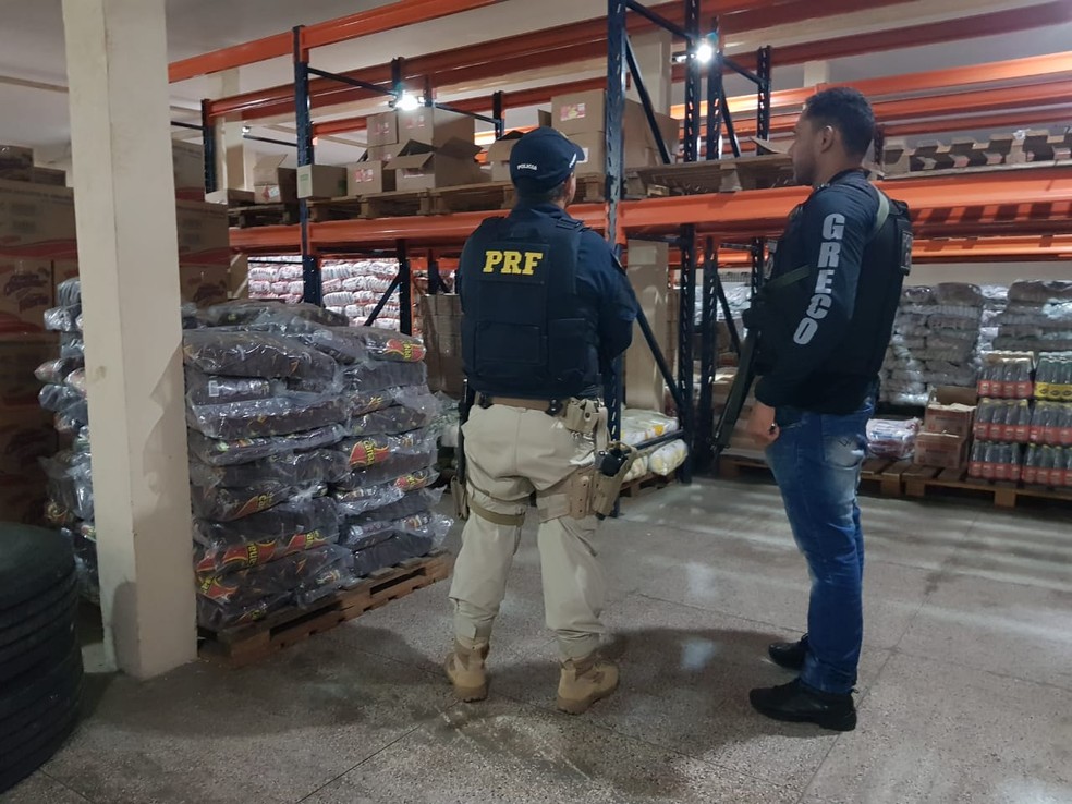 Carga de produtos roubados foi recuperada pela polícia no Piauí. — Foto: Divulgação/Polícia Civil