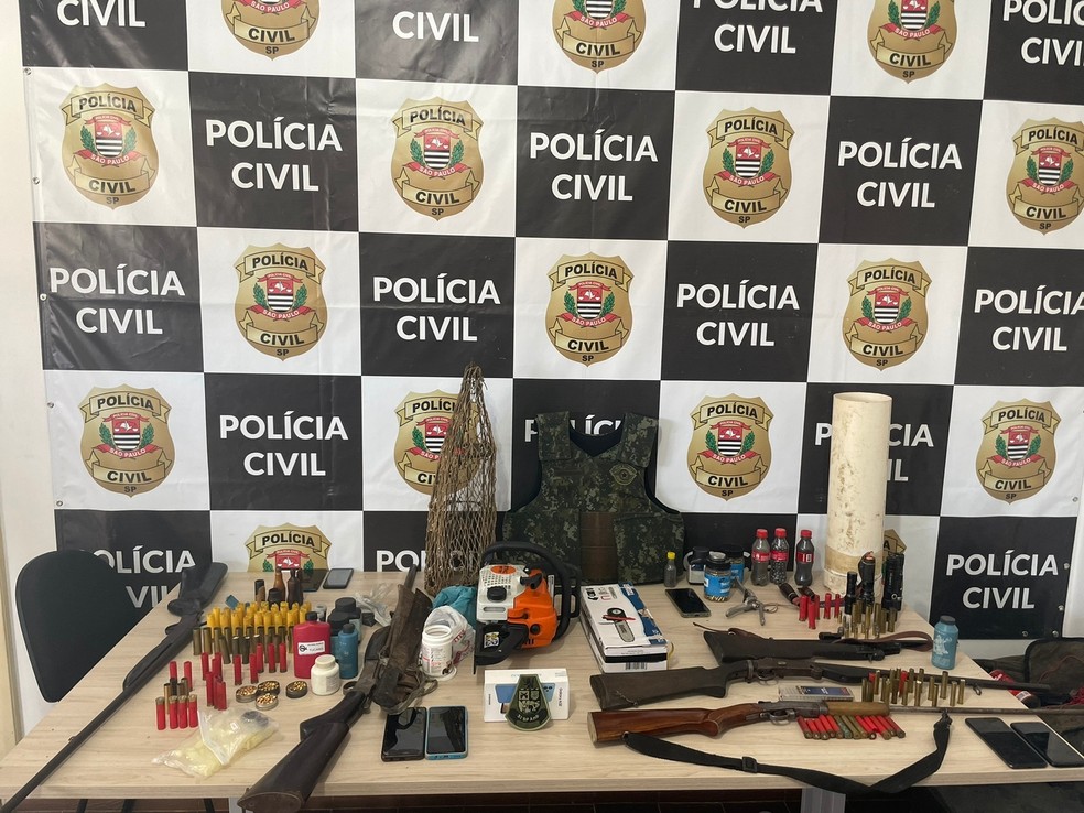 Suspeitos de soltar mais de 40 animais ao invadir ONG para furtar cães de caça são presos no Vale do Ribeira — Foto: Polícia Civil/Divulgação