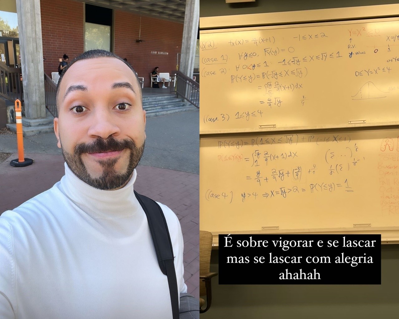 Gil do Vigor compartilhou um  pouco de seu PhD em economia com seus seguidores (Foto: Reprodução/Instagram)