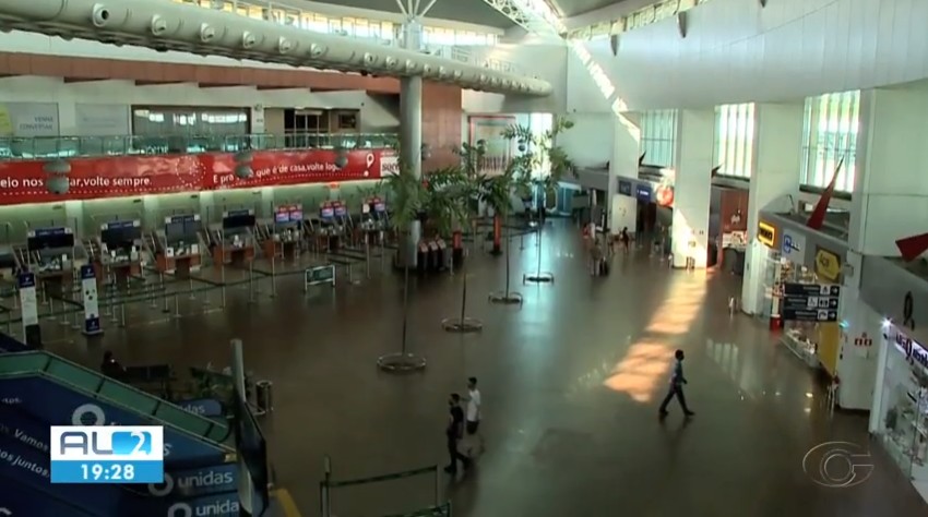 Redução de vôos no aeroporto de AL deixa quem depende do movimento de passageiros no prejuízo