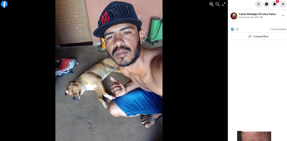 Carlos Henrique de 24 anos é uma das vítimas do acidente em João Ramalho  — Foto: Facebook/ Reprodução