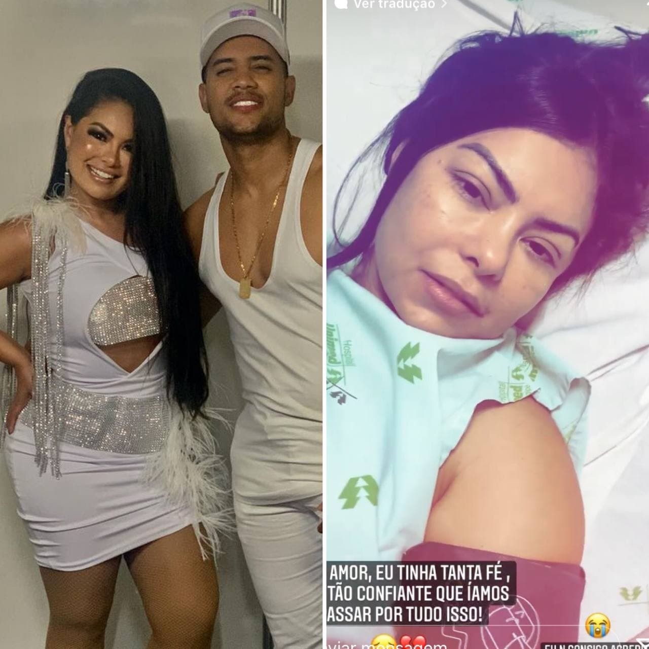 Viúvo de Paulinha Abelha mostra  vídeos da cantora no hospital: 'Sem acreditar' (Foto: Reprodução / Instagram)