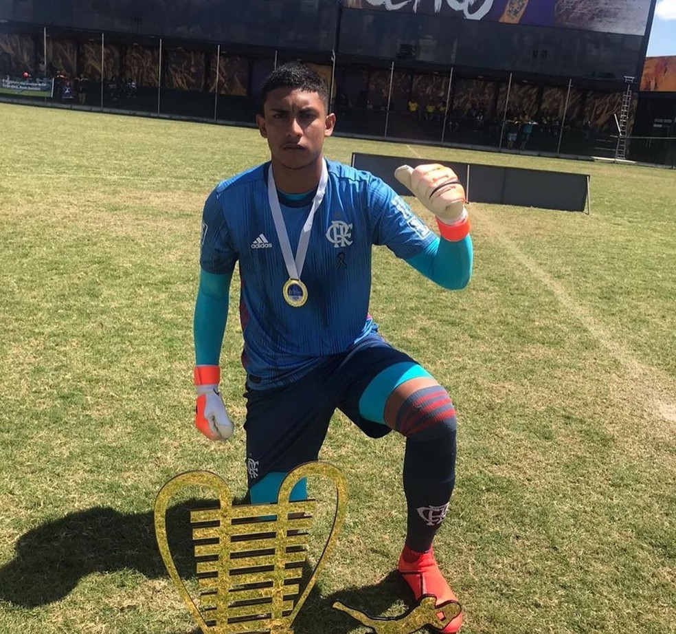 Francisco Dyogo se destacou em 2019 e foi campeão da Aldeia Cup sub-15 — Foto: Reprodução Instagram