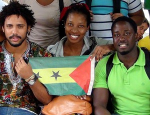 Africanos Torcida de Gana (Foto: Viviane Leão/GloboEsporte.com)