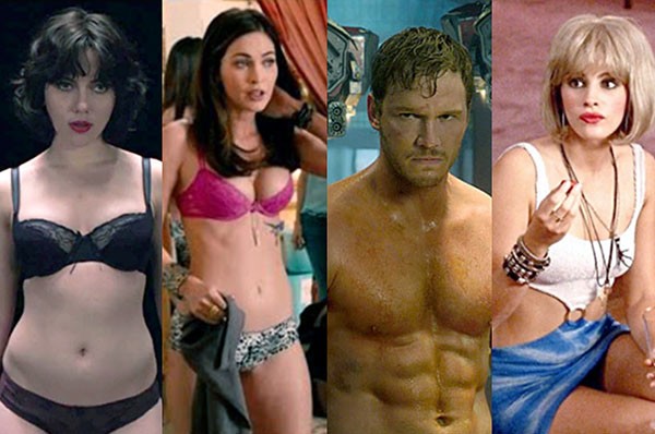 Scarlett Johansson, Megan Fox, Chriss Pratt, Julia Roberts (cenas) (Foto: Reprodução)