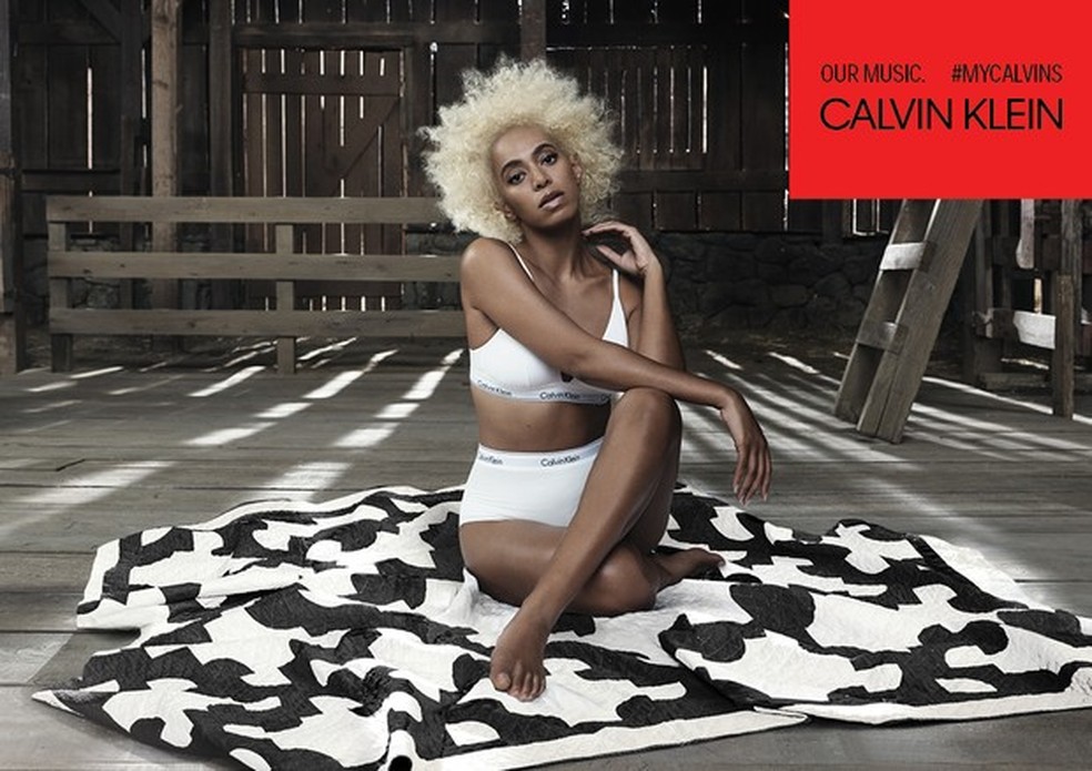 Solange Knowles posa de lingerie para campanha da Calvin Klein