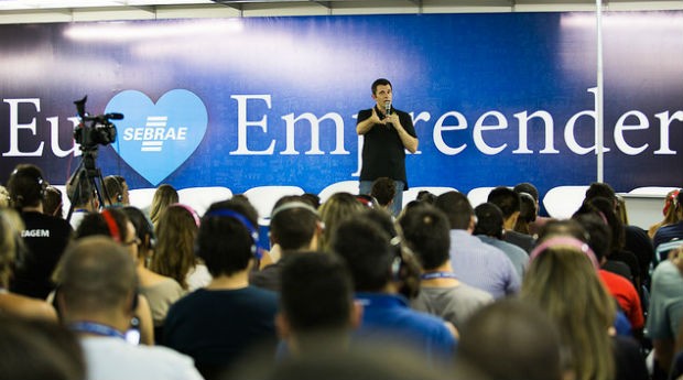 Gustavo Cerbasi, durante palestra da Feira do Empreendedor SP (Foto: Sebrae-SP)