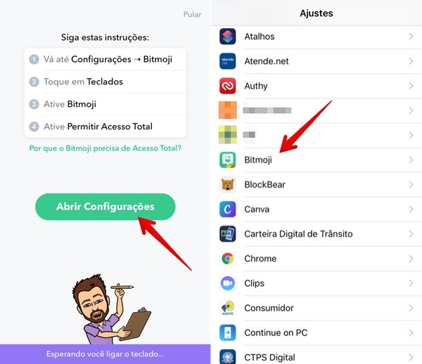 como usar o bitmoji para whatsapp
