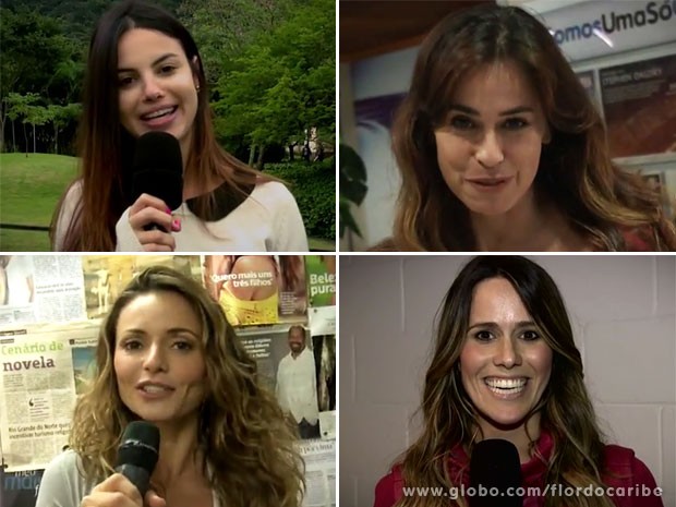 Sthefany Brito, Daniela Escobar, Rita Guedes e Fernanda Pontes dão dicas para passar o Dia dos Namorados acompanhada (Foto: Flor do Caribe / TV Globo)