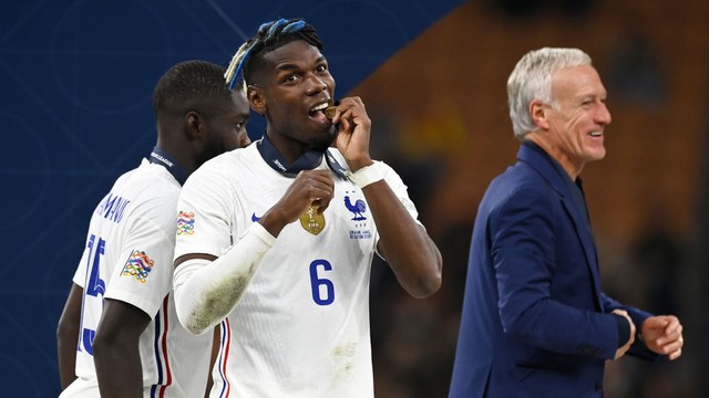 Pogba comemora a conquista da Liga das Nações