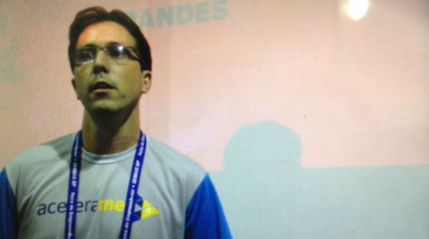 Juliano Londero, empreendedor que apresentou o pitch da AceleraMEI (Foto: Fabiano Candido)