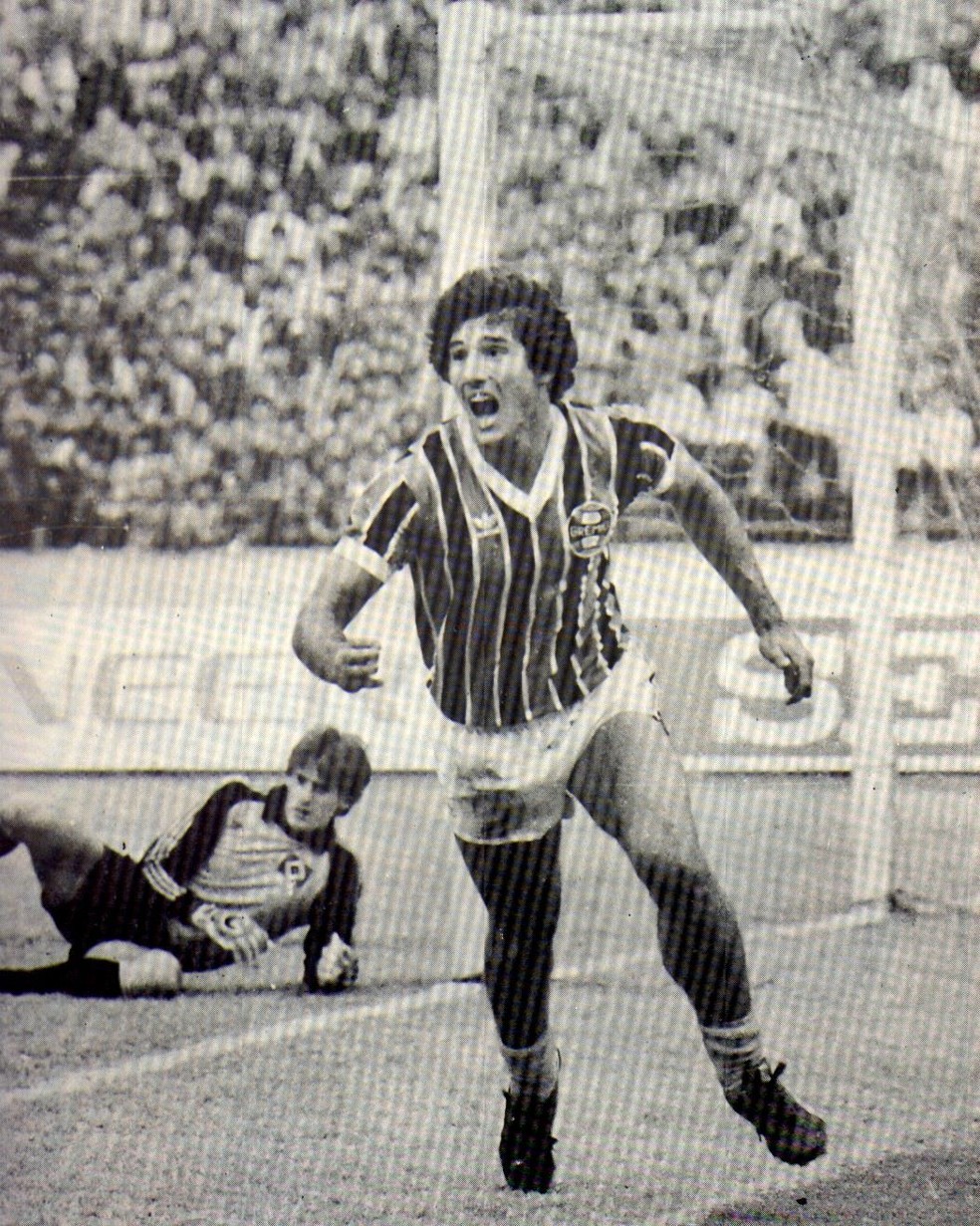 Renato Portaluppi no Mundial de 1983 (Foto: Divulgação / Grêmio)