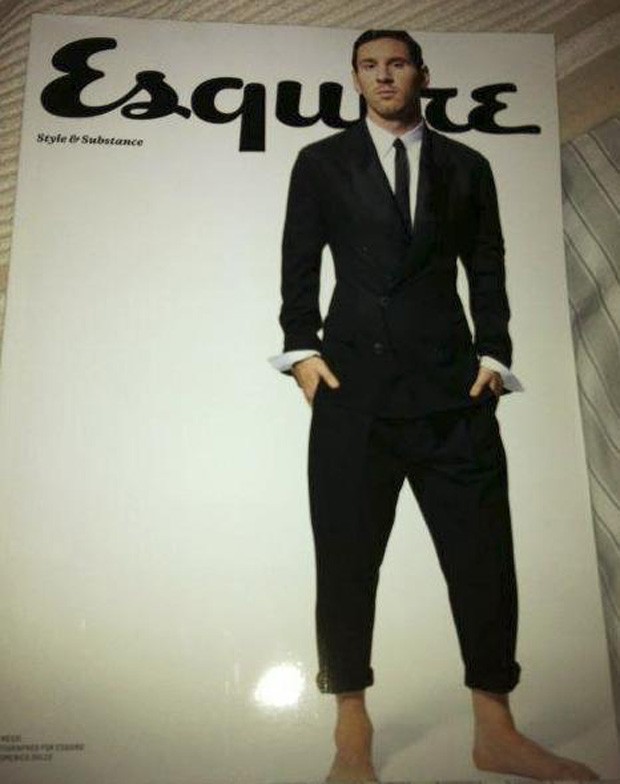 Messi é capa da revista Esquire (Foto: Reprodução/Twitter)