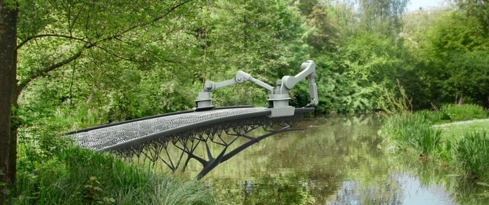 Amsterd? ganhar? ponte totalmente impressa em 3D (Foto: Divulga??o/MX3D)
