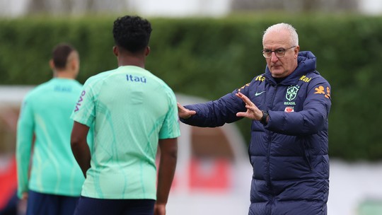 Dorival começa a esboçar escalação da seleção brasileira para enfrentar a Inglaterra